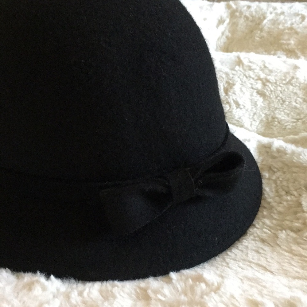 Black Wool Bowler Hat